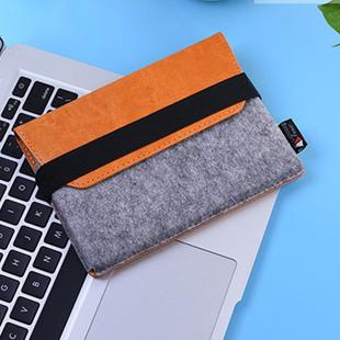 PU Leather Protective Storage Case Shell Bag Pouch Soft Sleeve for Apple Magic Trackpad(Orange)