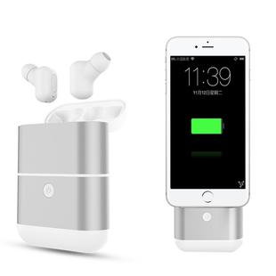 X2 Mini Invisible Bluetooth Wireless Separated Ears Headset with Charging Function Storage Box(Silver)