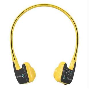 Bone Conduction Headphone Swimming Teaching Bluetooth Headphone(Yellow)