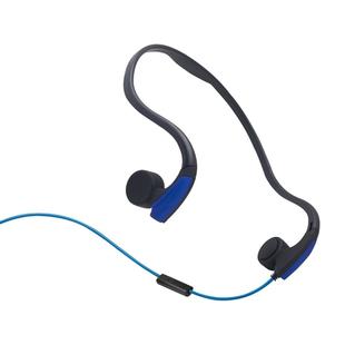 Rear Hanging Wire-Controlled Bone Conduction Outdoor Sports Headphone(Blue)