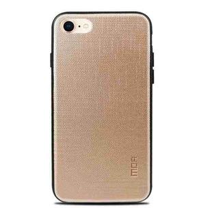 MOFI For iPhone SE 2020 & 8 & 7 Anti-slip Full Coverage PC + TPU + Cloth Protective Case (Gold)