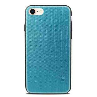 MOFI For iPhone SE 2020 & 8 & 7 Anti-slip Full Coverage PC + TPU + Cloth Protective Case (Blue)