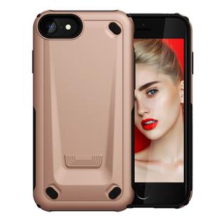 Ultra-thin TPU+PC Mechanic Shockproof Protective Case For iPhone SE 2020 & 8 & 7 (Rose Gold)