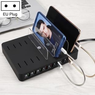 X6S 110W 3 QC 3.0 USB Ports + 5 USB Ports Smart Charger with Detachable Bezel, EU Plug