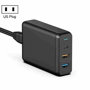 WIWU TX-MU520C-A Type-C / USB-C 3 in 1 Universal Quick Charging Travel Charger Power Adapter, US Plug(Black)