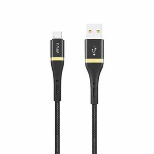 WIWU Elite Series ED-101 2.4A USB to USB-C / Type-C Interface Nylon Braided Fast Charging Data Cable, Cable Length: 1.2m