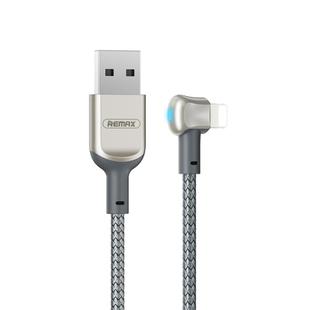 REMAX RC-024i Sury Leyo Series 1.2m 2.4A USB to 8 Pin Data Cable for iPhone, iPad(Silver)