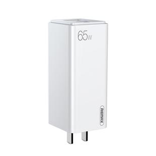 REMAX RP-U50 GaN  65W PD + QC 3.0 Type-C+ USB Port Fast Charger (US)(White)