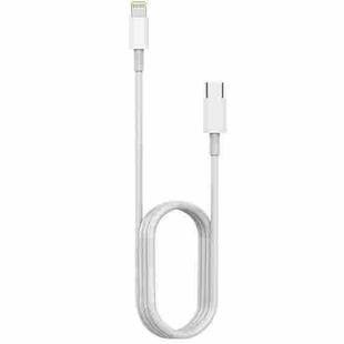 AWEI CL-68 3A Type-C / USB-C to 8 Pin PD Fast Charging Data Cable, Length: 1m(White)