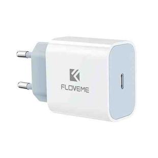 FLOVEME 20W PD 3.0 Travel Fast Charger Power Adapter, EU Plug (White)