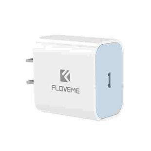 FLOVEME 20W PD 3.0 Travel Fast Charger Power Adapter, US Plug (White)