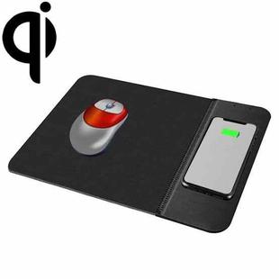 OJD-36 QI Standard 10W Lighting Wireless Charger Rubber Mouse Pad, Size: 26.2 x 19.8 x 0.65cm (Black)