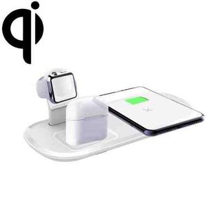 OJD-55 3 in 1 15W Multi-function Fast Charging Wireless Charger for iPhones & iWatches & AirPods (White)