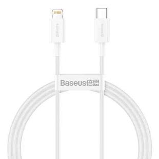 Baseus Superior Series CATLYS-A02 PD 20W USB-C / Type-C to 8 Pin Interface Fast Charging Data Cable, Cable Length: 1m(White)