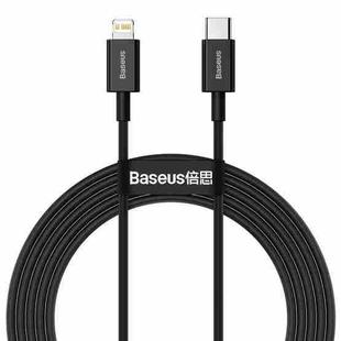 Baseus Superior Series CATLYS-C01 PD 20W USB-C / Type-C to 8 Pin Interface Fast Charging Data Cable, Cable Length: 2m(Black)