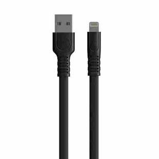 WK WDC-066i 2.1A 8 Pin Flushing Charging Data Cable, Length: 2m(Black)