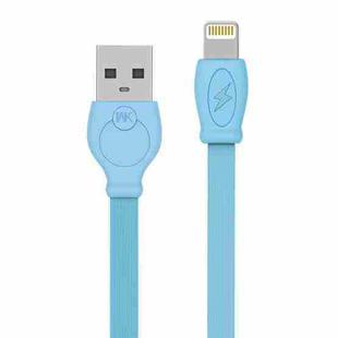 WK WDC-023i 2.4A 8 Pin Fast Charging Data Cable, Length: 1m(Blue)