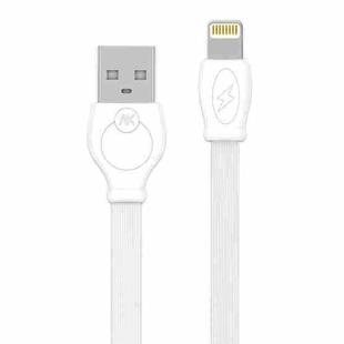 WK WDC-023i 2.4A 8 Pin Fast Charging Data Cable, Length: 1m(White)