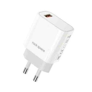 ROCK SPACE HGF-058EU-A T48 QC3.0 USB Single Port Travel Charger, EU Plug