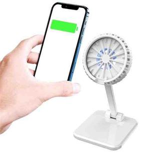 FF911 Foldable MagSafe Wireless Charger Fan Cooling Bracket for iPhone 12 Series(White)