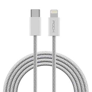 ROCK Z20 Flash Charge Series 20W PD USB-C / Type-C to 8PIN Fast Charging Data Cable, Cable Length: 1m (Grey)