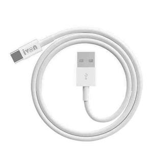IVON CA70 Type-C / USB-C Fast Charging Data Cable, Length: 1m (White)