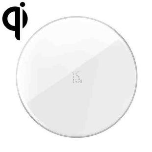 Baseus WXJK-B02 Simple 15W USB-C / Type-C Updated Edition Qi Standard Wireless Charger(White)