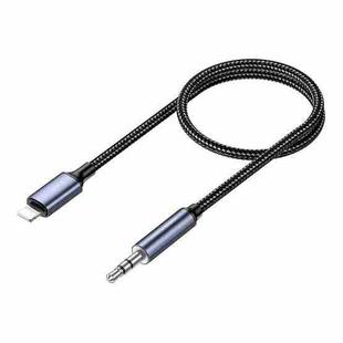 Kuulaa KL-X55 8 Pin Male to 3.5mm AUX Braided Audio Adapter Cable, Cable Length: 1m