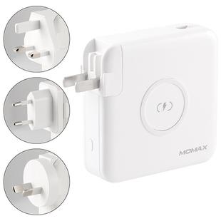 MOMAX IP93 18W Q.Power Plug Travel Charger Power Adapter with Type-C / USB-C Cable & UK / AU / EU Plug(White)
