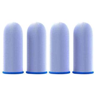 4 PCS Ice Silk Glass Fiber Ultra-thin Breathable Mobile Game Finger Sleeve(Blue)