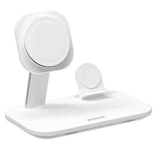 MOMAX UD26W Q.Mag Pro 3 Magnetic 3 in 1 Wireless Desktop Charger(White)