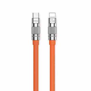 WK WDC-187 Qjie Series 20W USB-C/Type-C to 8 Pin Fast Charge Data Cable, Length: 1m(Orange)
