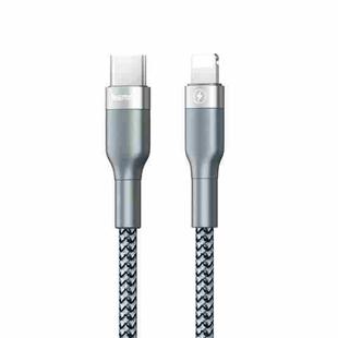 REMAX RC-009i 1m 2.22A USB-C / Type-C to 8 Pin 20W PD Fast Charging Data Cable(Silver)