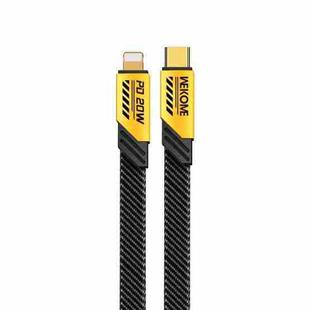 WK WDC-191 Mech Series PD 20W USB-C/Type-C to 8 Pin Fast Charge Data Cable, Length: 1m(Yellow)