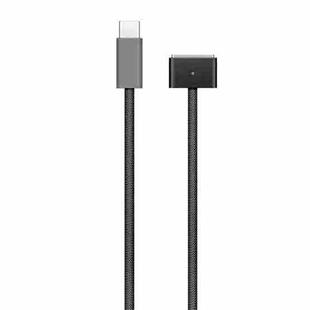 USB-C / Type-C to Magsafe 3 Braided Fast Charging Data Cable, Length: 2m (Midnight)