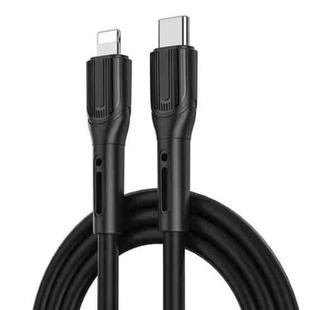 WIWU Armor Series Wi-C005 PD20W USB-C / Type-C to 8 Pin Fast Charging Data Cable, Length: 1m (Black)