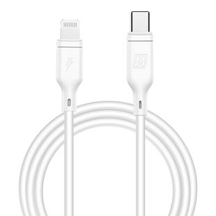 MOMAX 1.2m 3A Type-C / USB-C to 8 Pin PD Fast Charging Cable for iPhone, iPad(White)