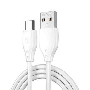 WIWU Wi-C001 Pioneer Series USB to USB-C / Type-C 2.4A Charging Data Cable(White)