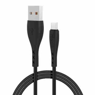 Yesido CA26 2.4A USB to USB-C / Type-C Charging Cable, Length: 1m (Black)