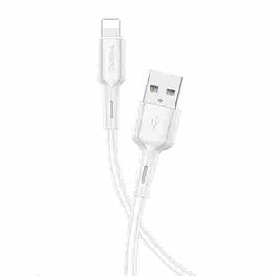 Yesido CA42 2.4A USB to 8 Pin Charging Cable, Length: 1m (White)