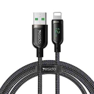 Yesido CA84 2.4A 12W USB to 8 Pin Digital Display Fast Charging Cable, Length: 1.2m