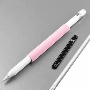 Magnetic Sleeve Silicone Holder Grip Set for Apple Pencil (Pink)