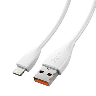 IVON CA87 USB to 8 Pin TPE Fast Charge Data Cable, Cable Length: 1m(White)