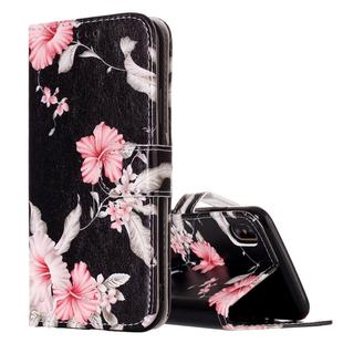 For iPhone X / XS Azalea Pattern Horizontal Flip Leather Case with Holder & Card Slots & Wallet