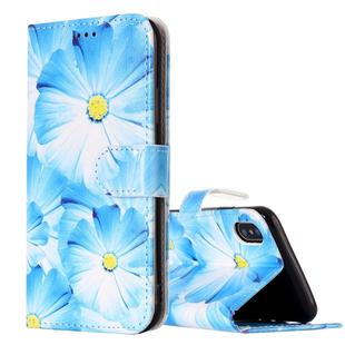 For iPhone X / XS Orchid Pattern Horizontal Flip Leather Case with Holder & Card Slots & Wallet