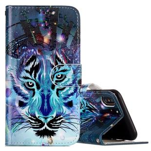 For iPhone X / XS Embossed Wolf Pattern Horizontal Flip Leather Case with Holder & Card Slots & Wallet & Photo Frame