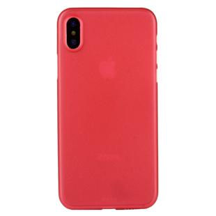 For iPhone X / XS PP Protective Back Cover Case  (Red)