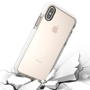 For iPhone X / XS Fashion Transparent Texture Anti-collision TPU Protective Case (Transparent)