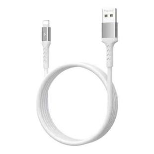 REMAX RC-161i Kayla Series 2.1A USB to 8 Pin Data Cable, Cable Length: 1m (White)