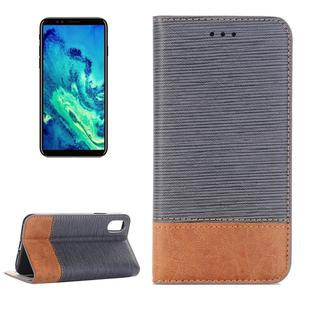 For   iPhone X / XS   Cross Texture Horizontal Flip Leather Case with Holder & Card Slots & Wallet & Photo Frame,   (Grey)